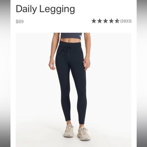 Vuori daily legging in black